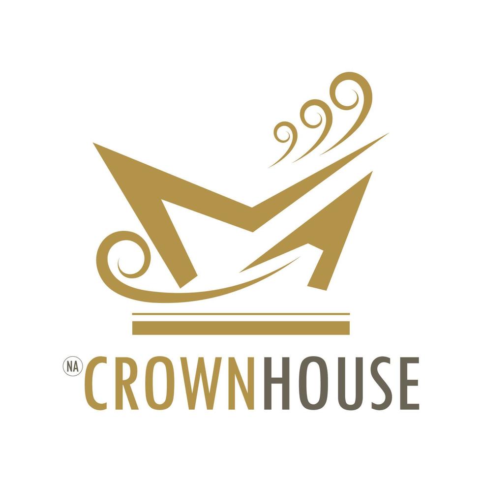 Crown logo designs vector illustration design