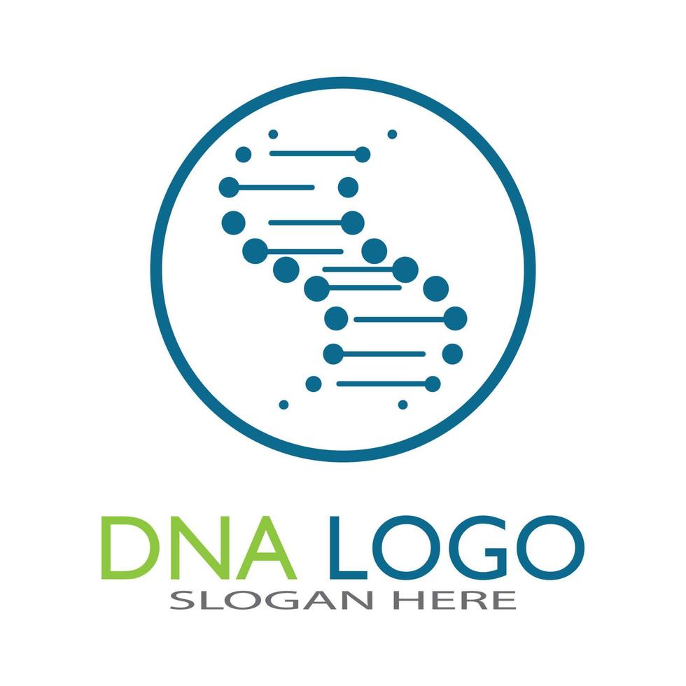 DNA vector logo design template.modern medical logotype.laboratory science icon symbol.colorful pharmacology sign-vector