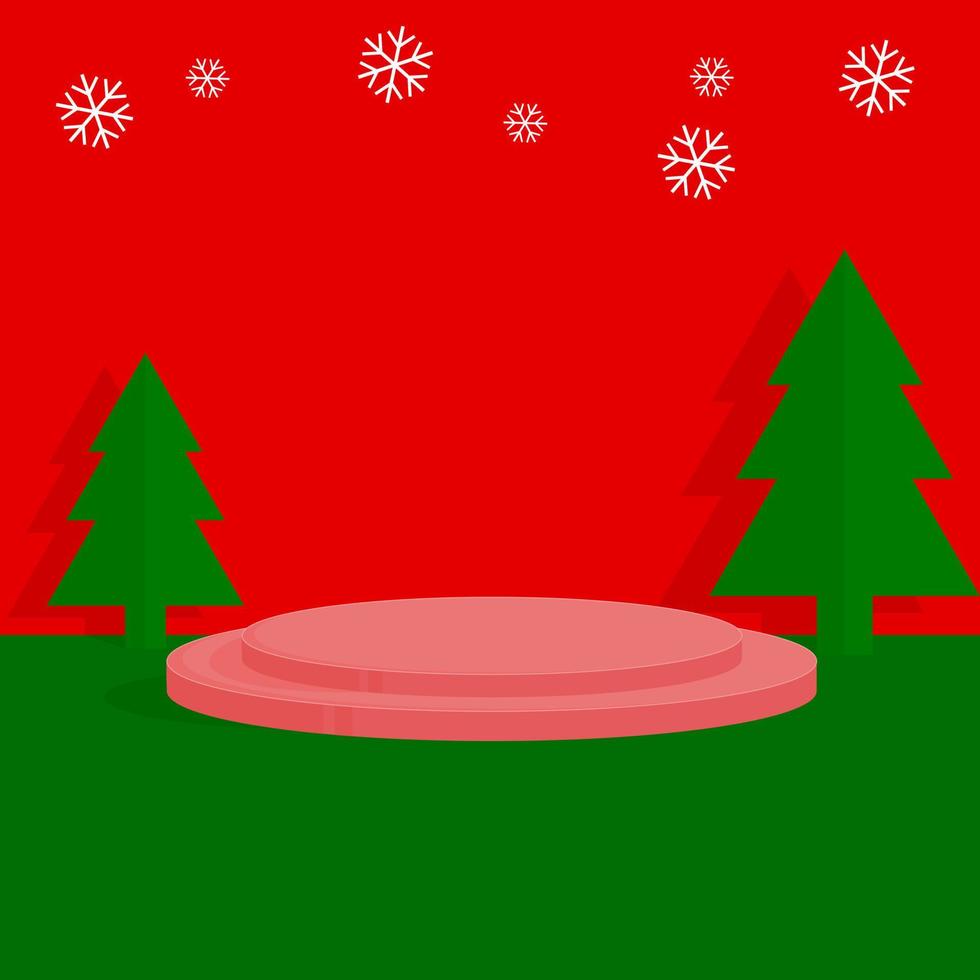 Christmas Background for product advertisements and promotions on social media. vector