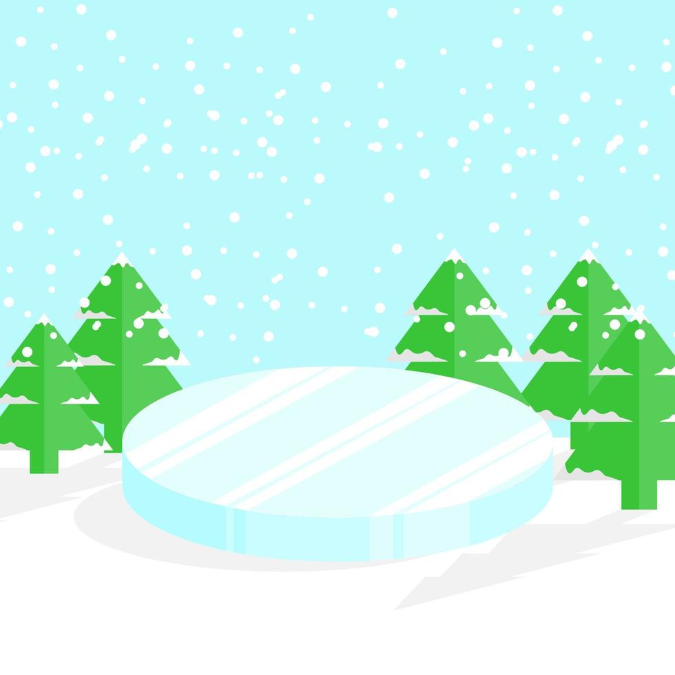 Christmas Background for product advertisements and promotions on social media. vector