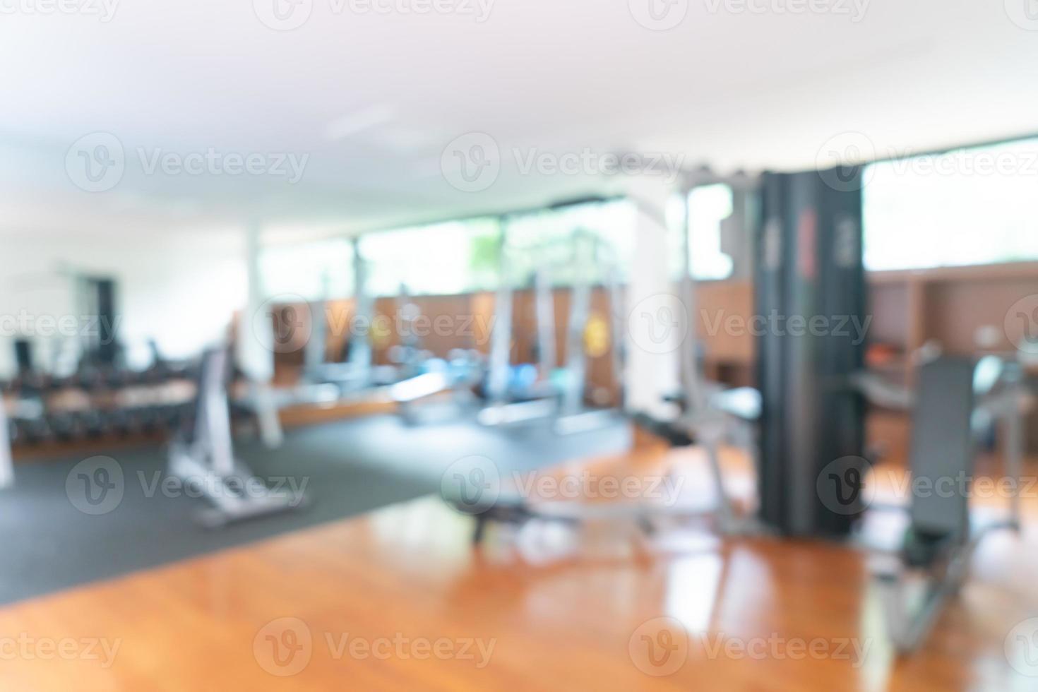 abstract blur fitness gym for background photo