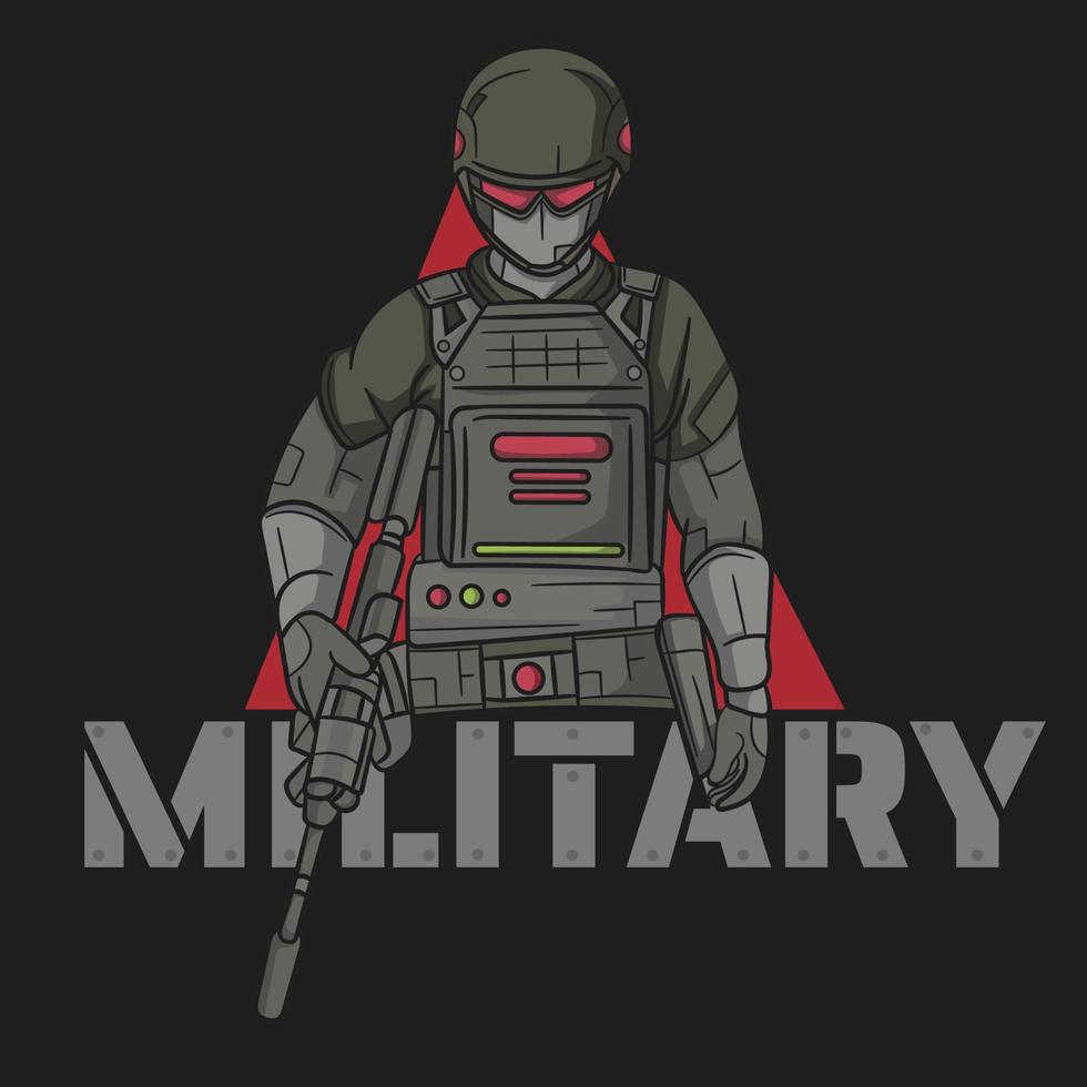 Robor armor military vector
