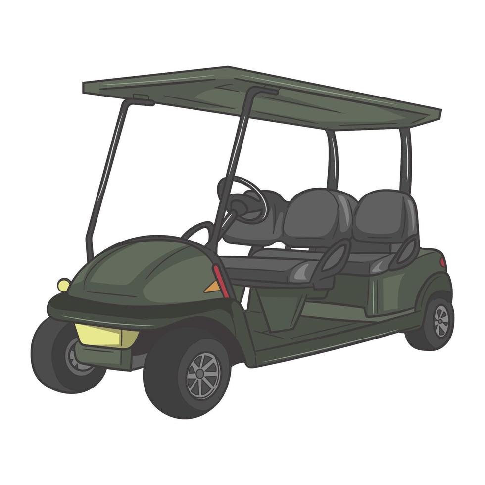 Golf car vector