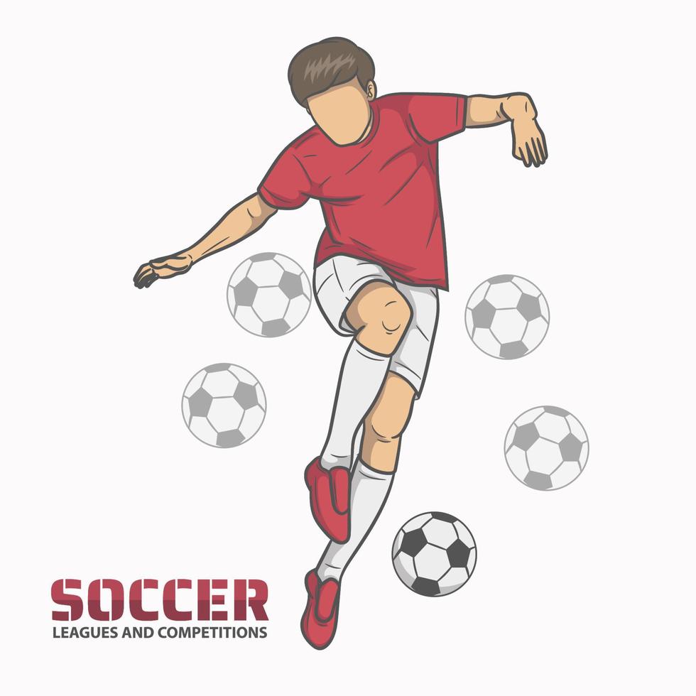 ilustración vectorial de fútbol vector
