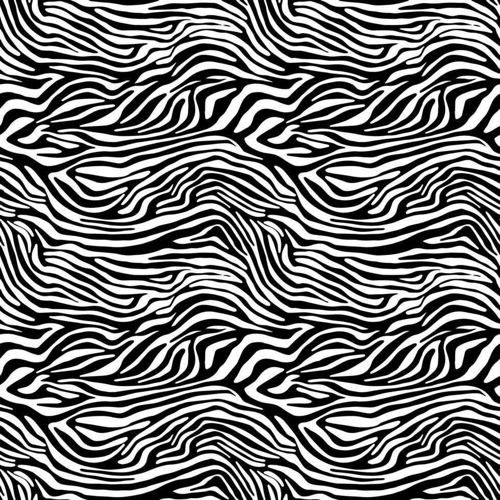 Vector animal print. Zebra ornament. Seamless pattern