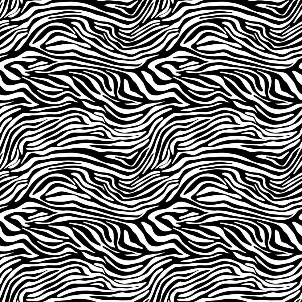 Vector animal print. Zebra ornament. Seamless pattern
