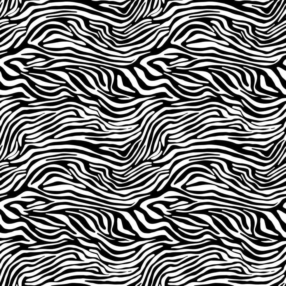 Vector animal print. Zebra ornament. Seamless pattern