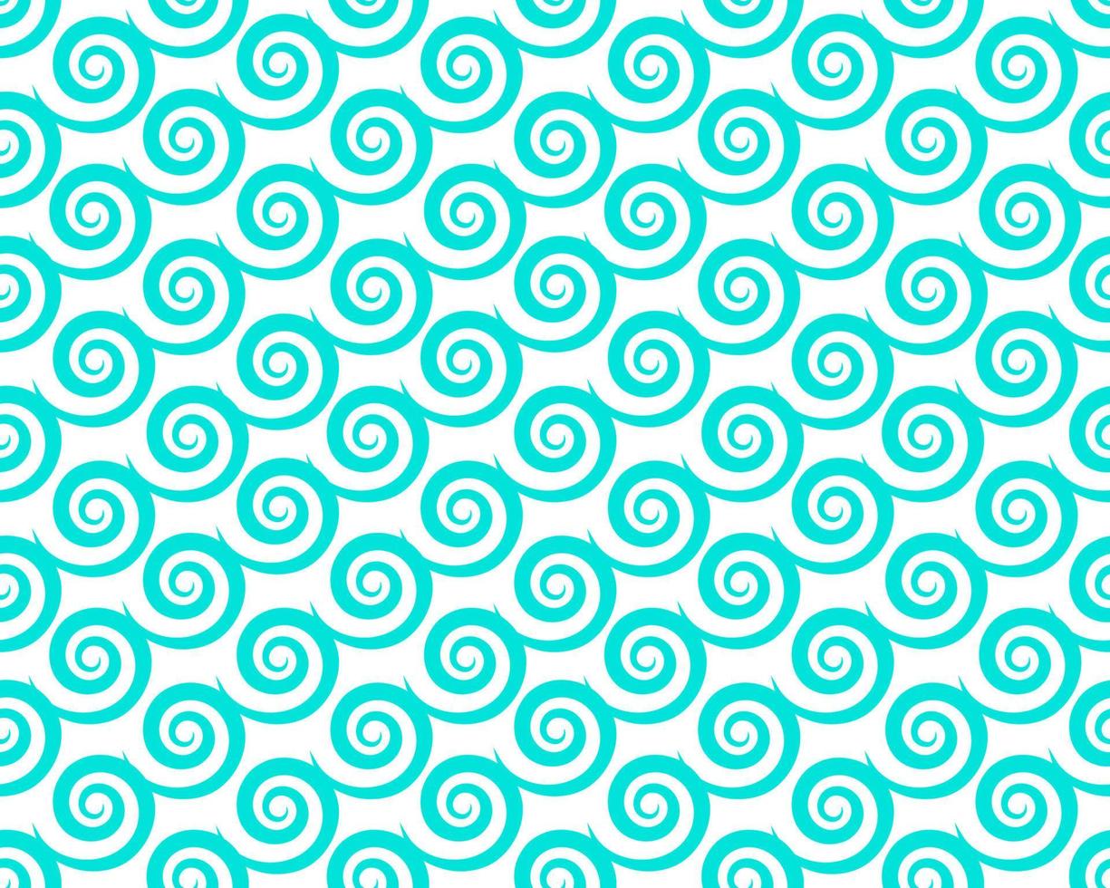 Round swirl pattern, vector seamless background. Vector  vintage baroque ornament. Retro pattern antique style acanthus. Seamless pattern