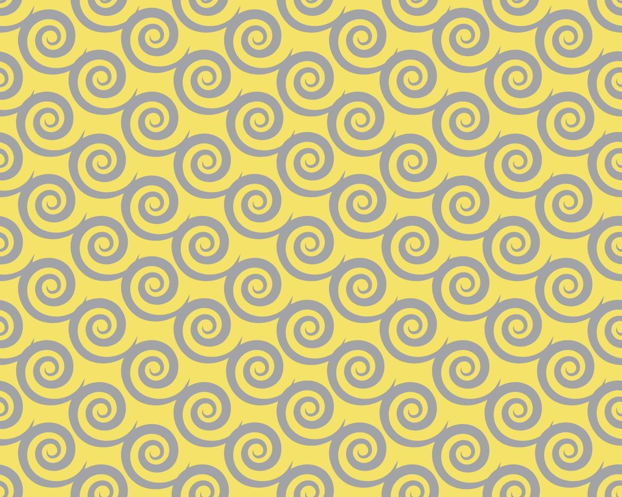 Round swirl pattern, vector seamless background. Vector  vintage baroque ornament. Retro pattern antique style acanthus. Seamless pattern