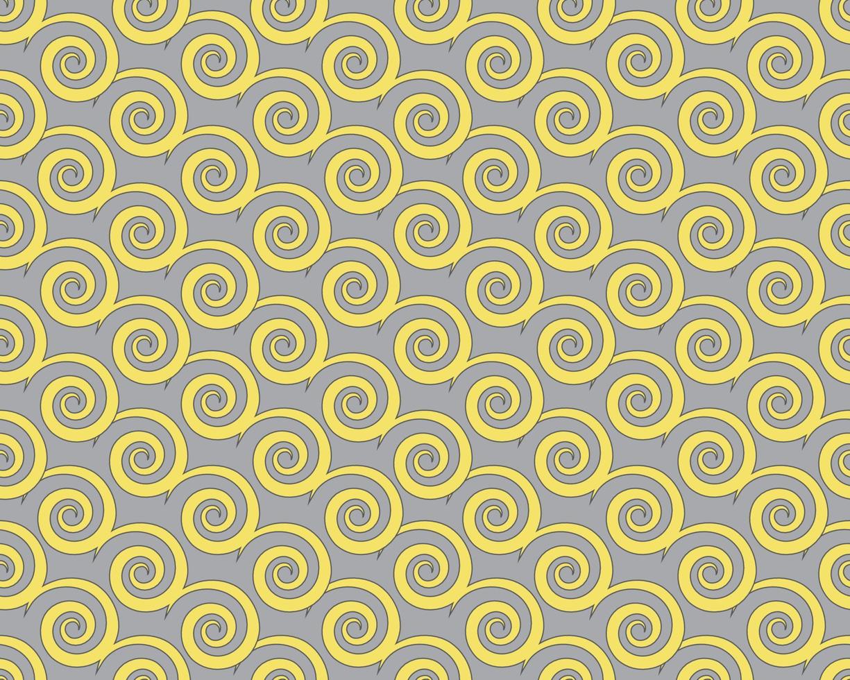 Round swirl pattern, vector seamless background. Vector  vintage baroque ornament. Retro pattern antique style acanthus. Seamless pattern