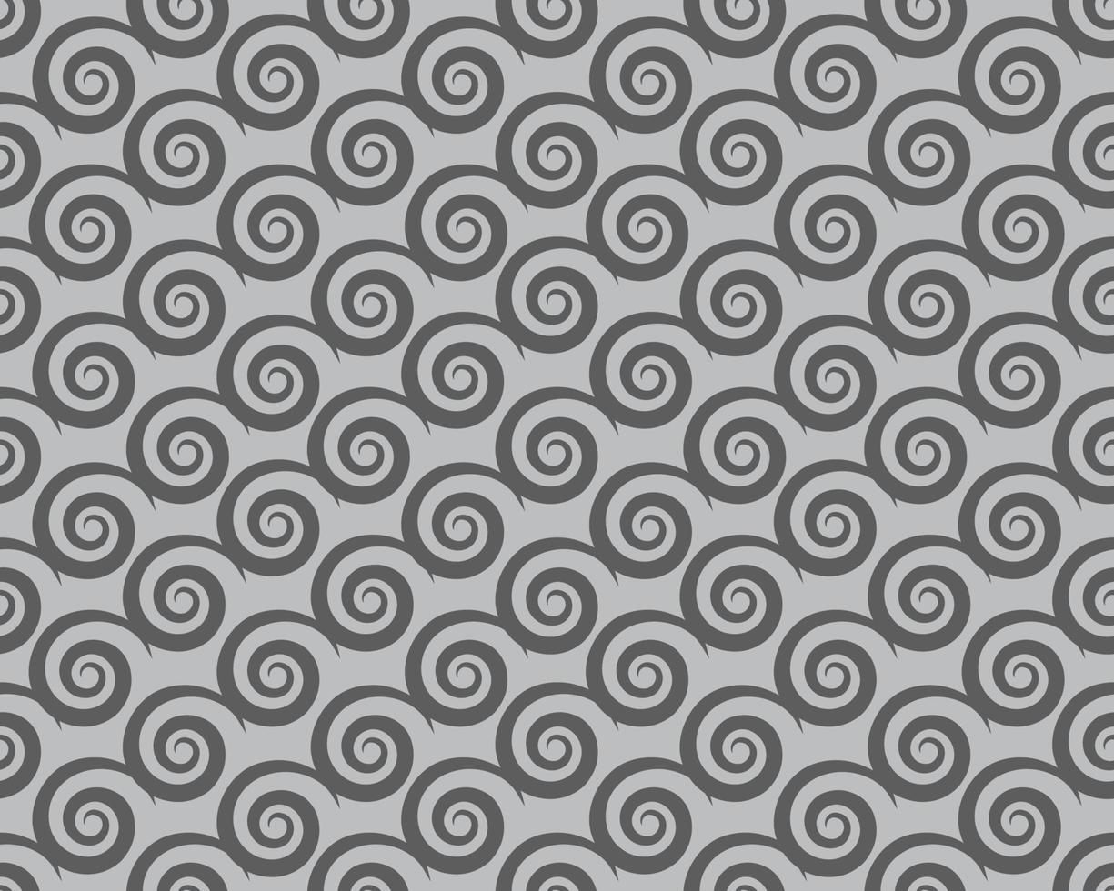 Round swirl pattern, vector seamless background. Vector  vintage baroque ornament. Retro pattern antique style acanthus. Seamless pattern