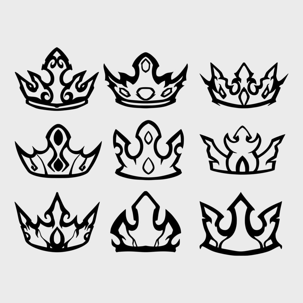 Crown king illustration vector