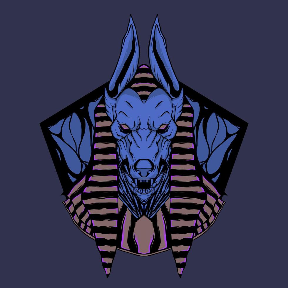 Anubis illustration vector