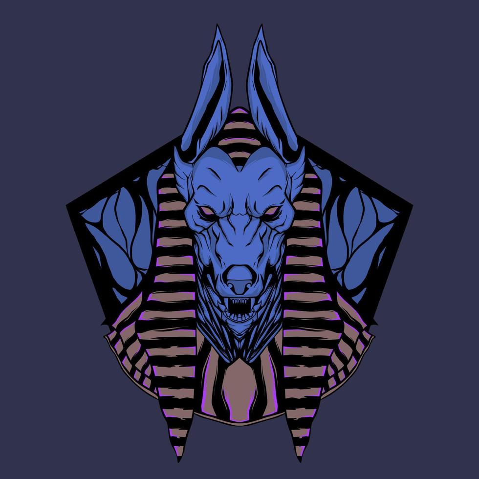 anubis ilustración vectorial vector