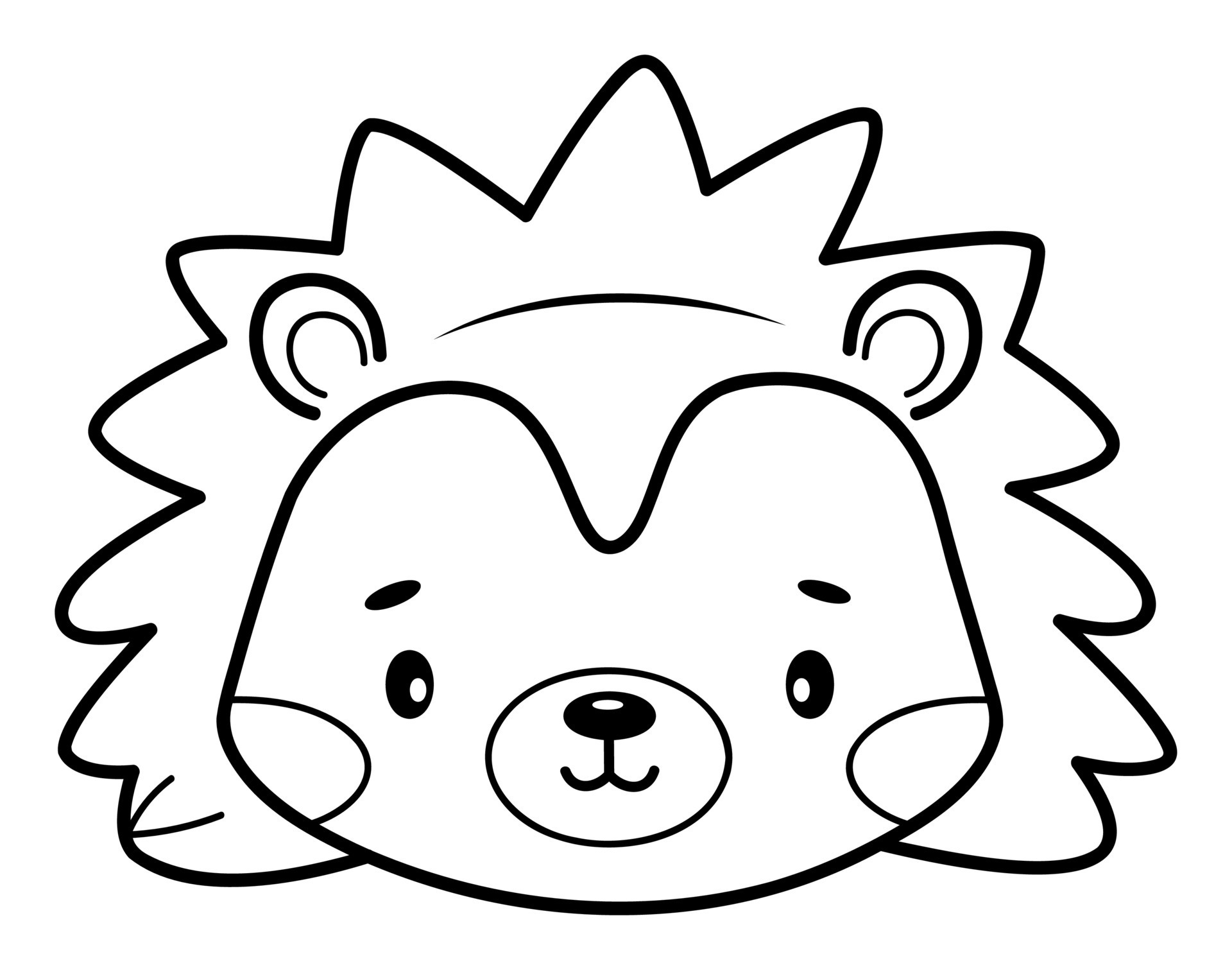 hedgehog illustration black and white