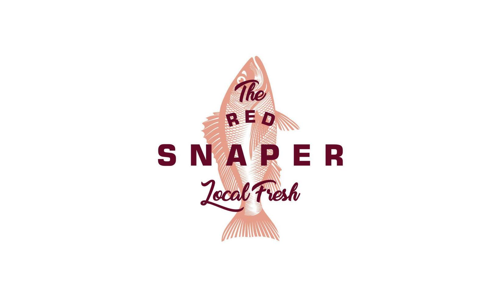 Red Fish Logo Design vector