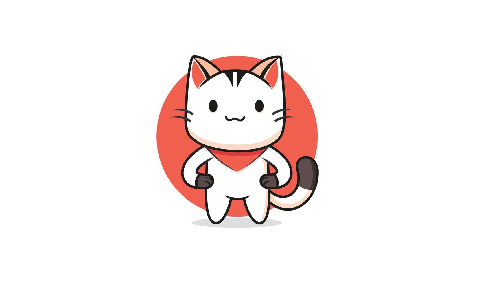 Cat Mascot Design vector