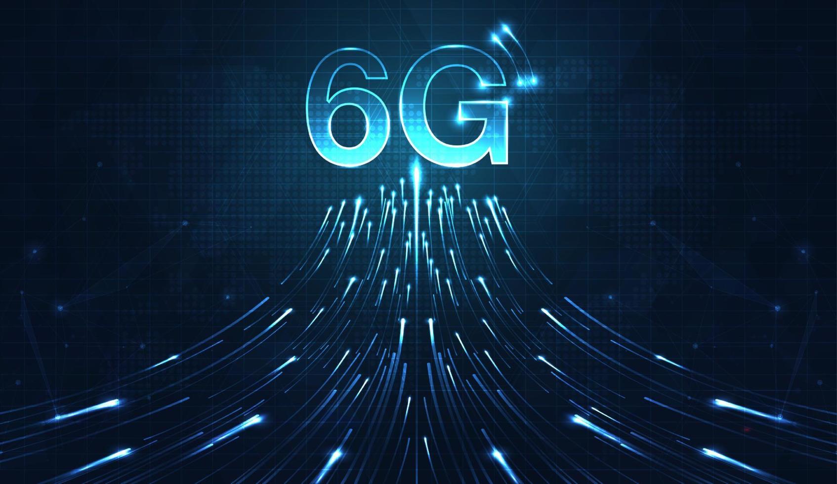 6G technology concept. modern network connection concept background. global connection and internet network concept, new generation networks. vector design