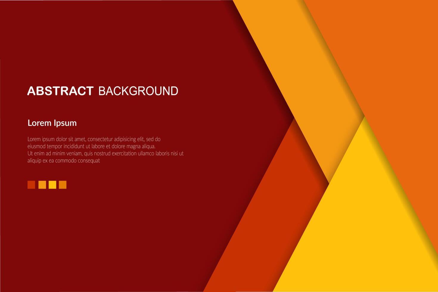 orange abstract papercut background vector