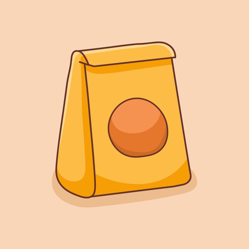 Hand Drawn Fast Food packaging Illustration vector