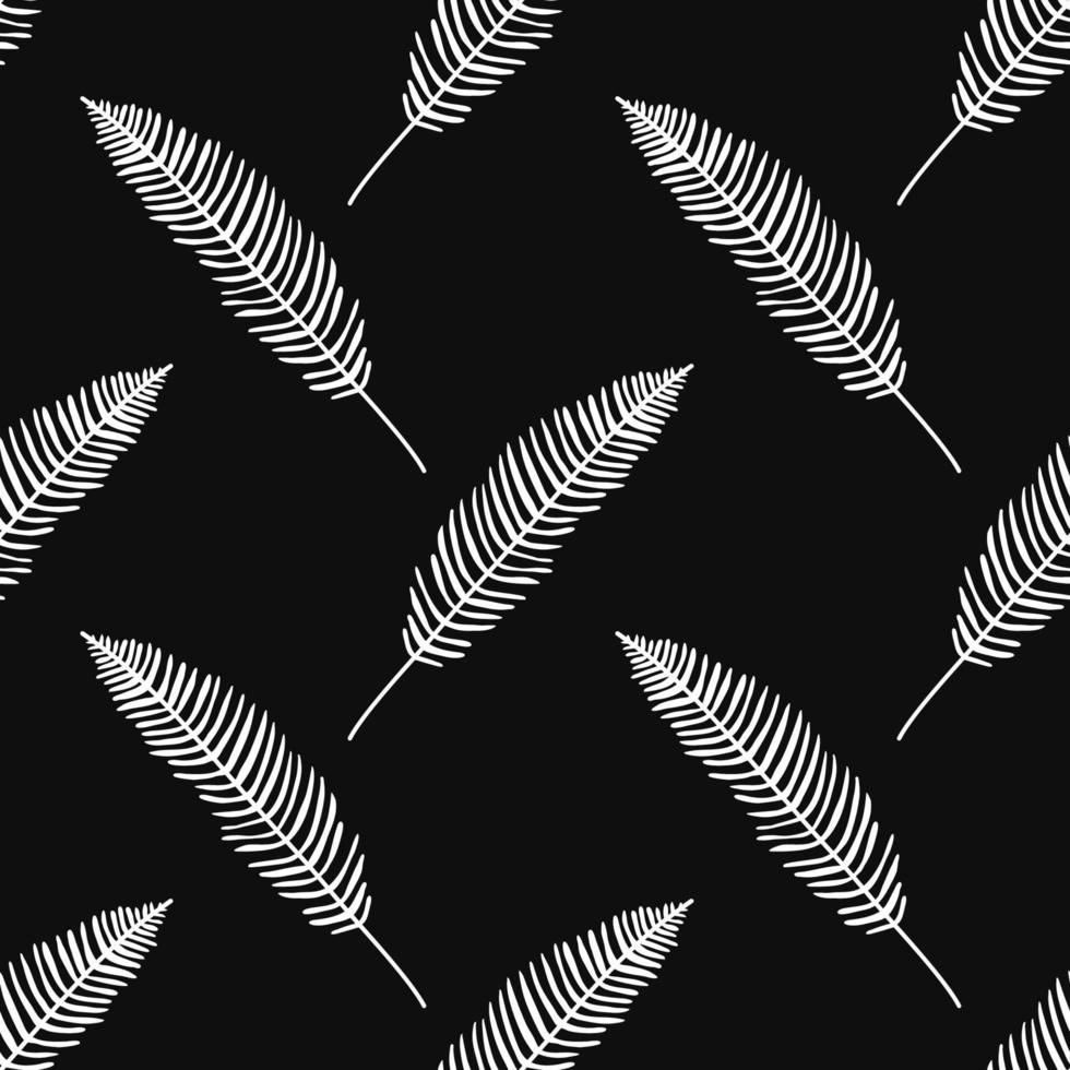 Vector flat hand drawn seamless pattern