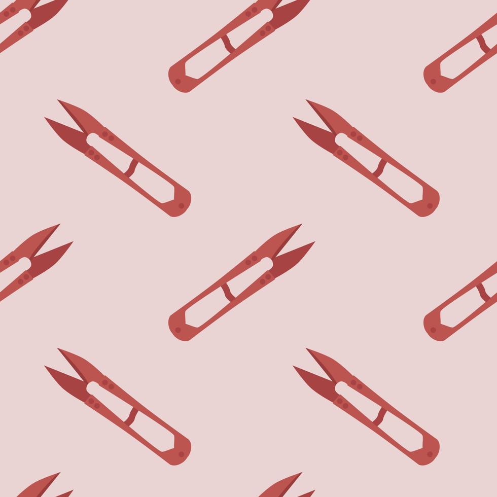 Vector flat hand drawn seamless pattern