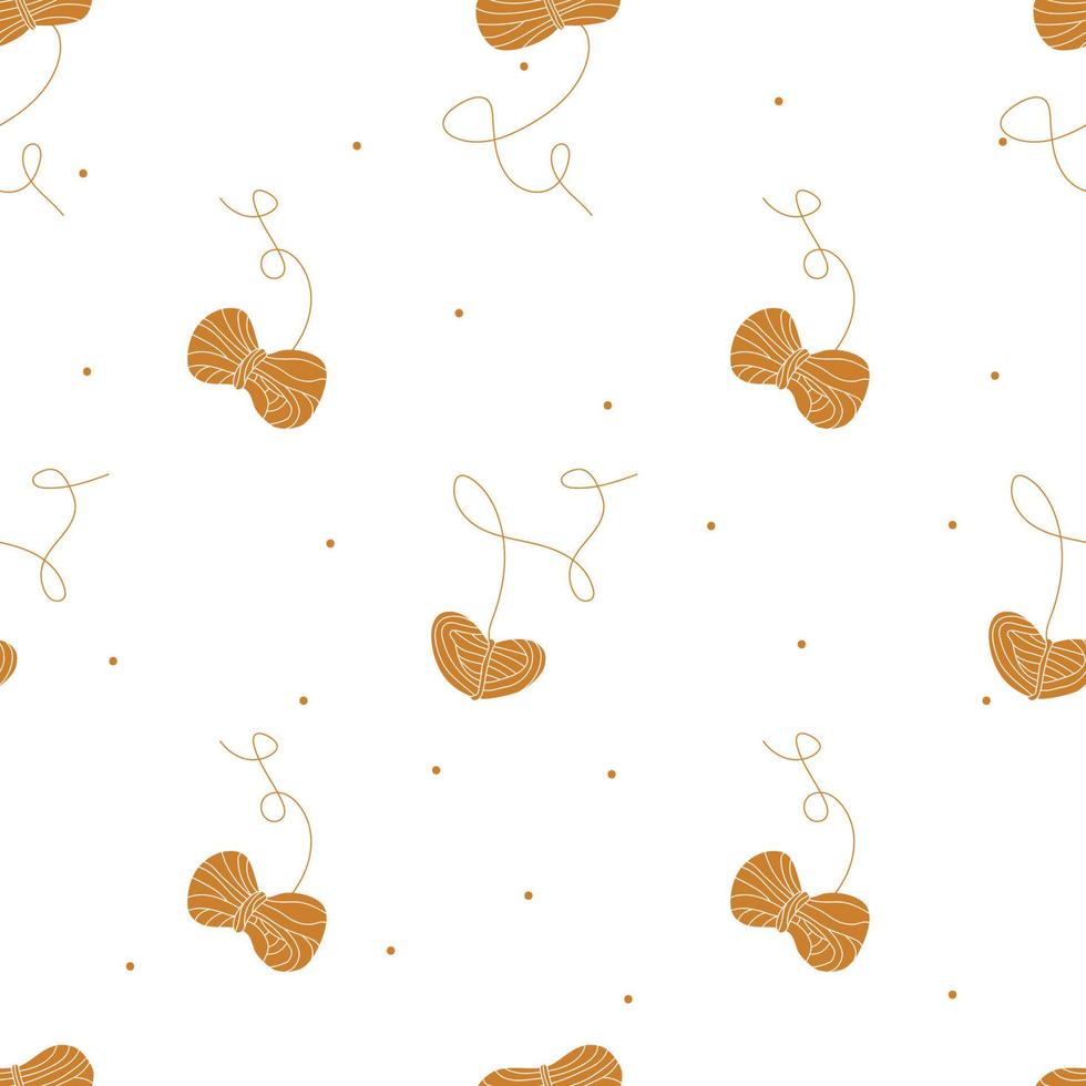 Vector flat hand drawn seamless pattern