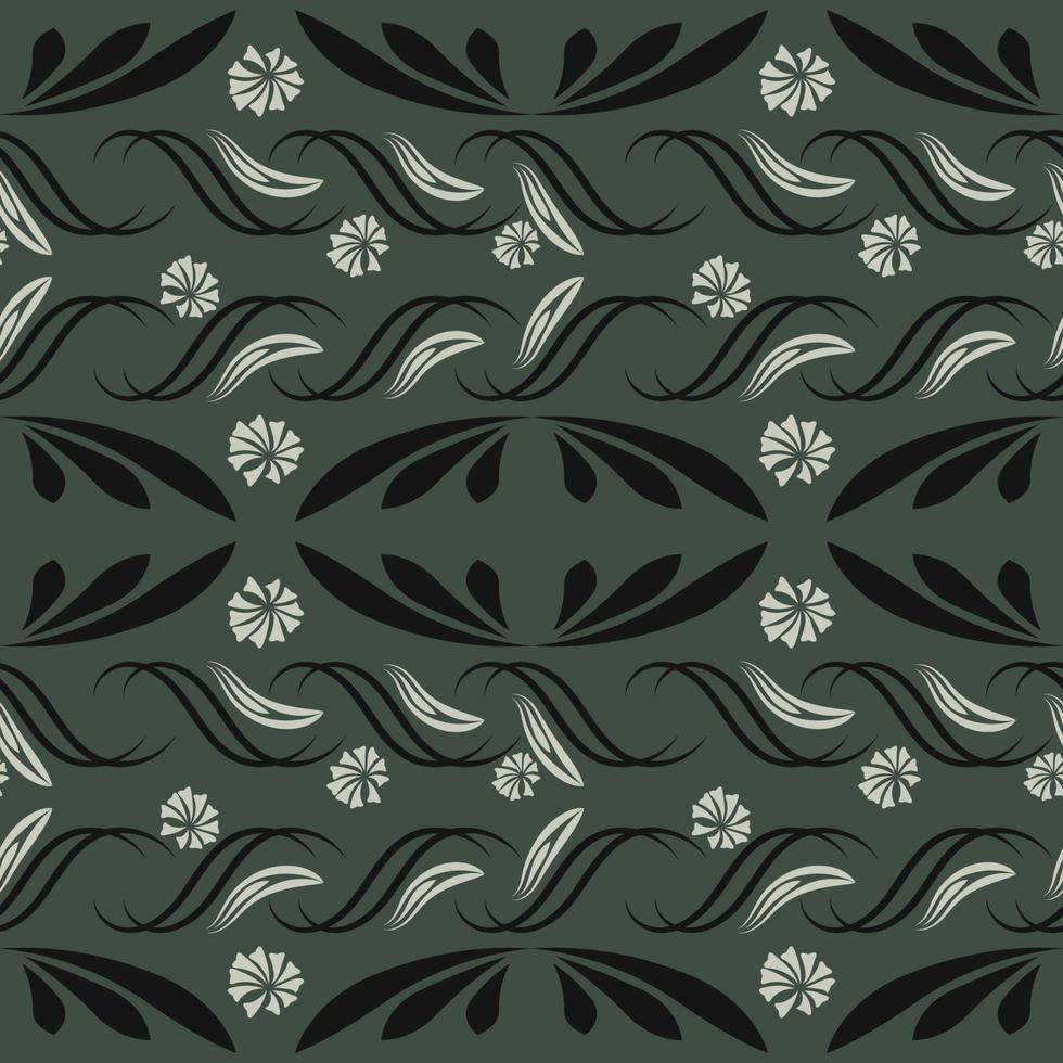 Folk flowers print Floral pattern Ethnic art vector