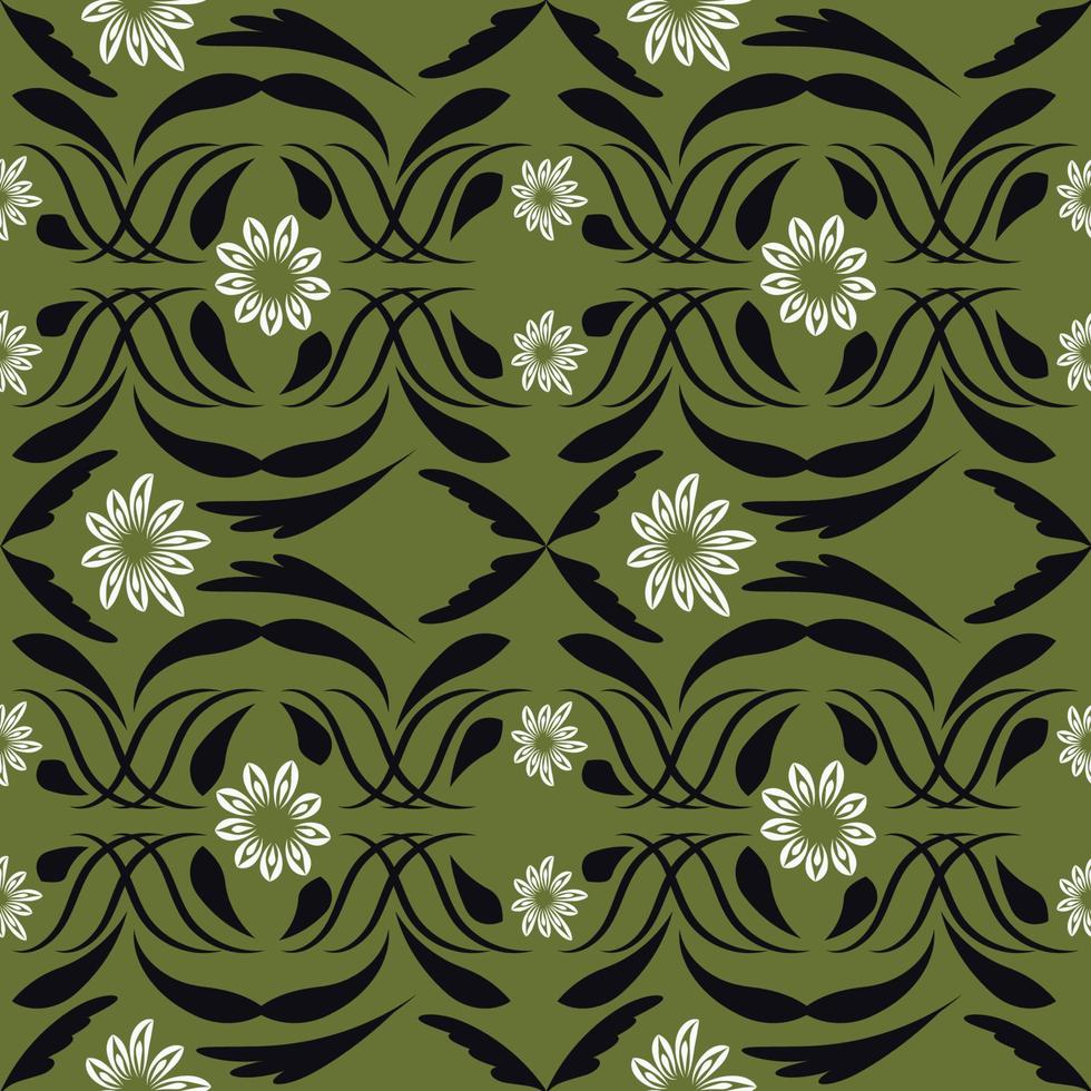 Folk flowers print Floral pattern Ethnic art vector