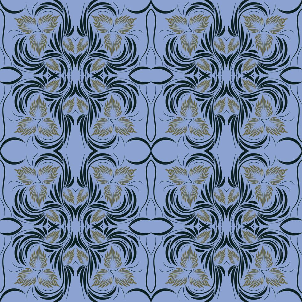 Folk flowers print Floral pattern Ethnic art vector