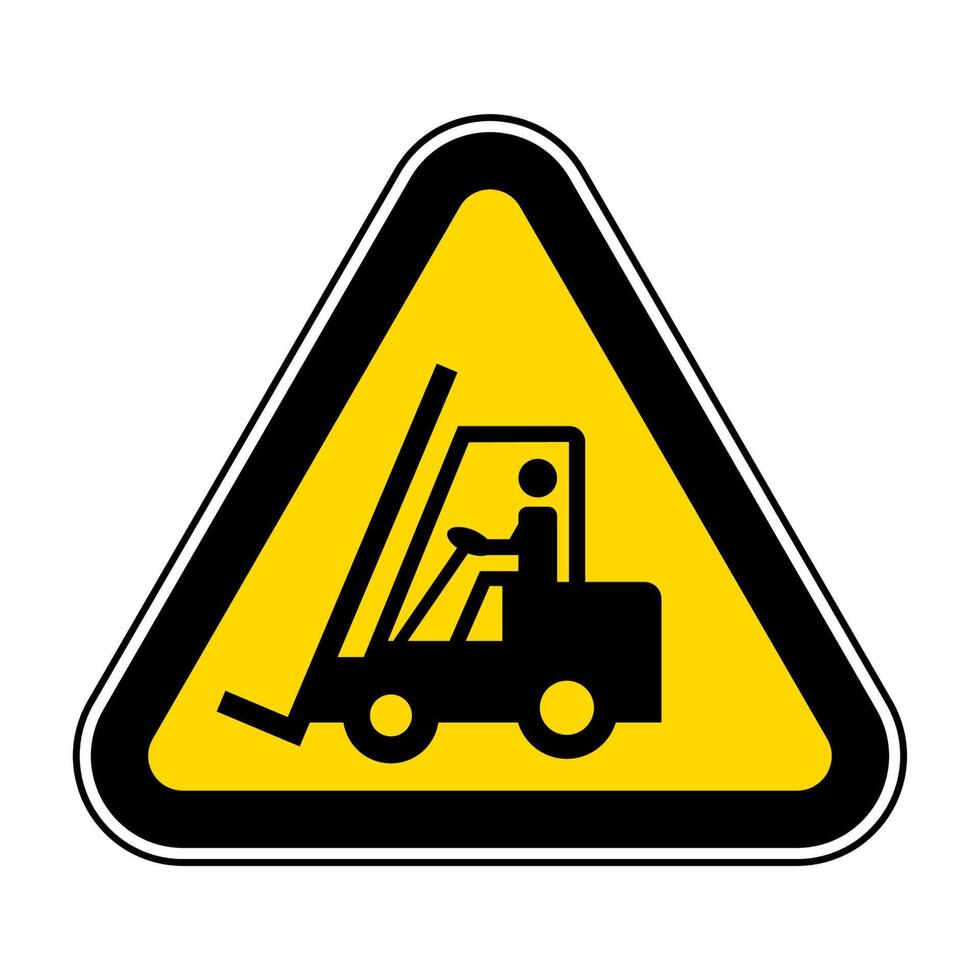 Warning Do not operate the forklift vector