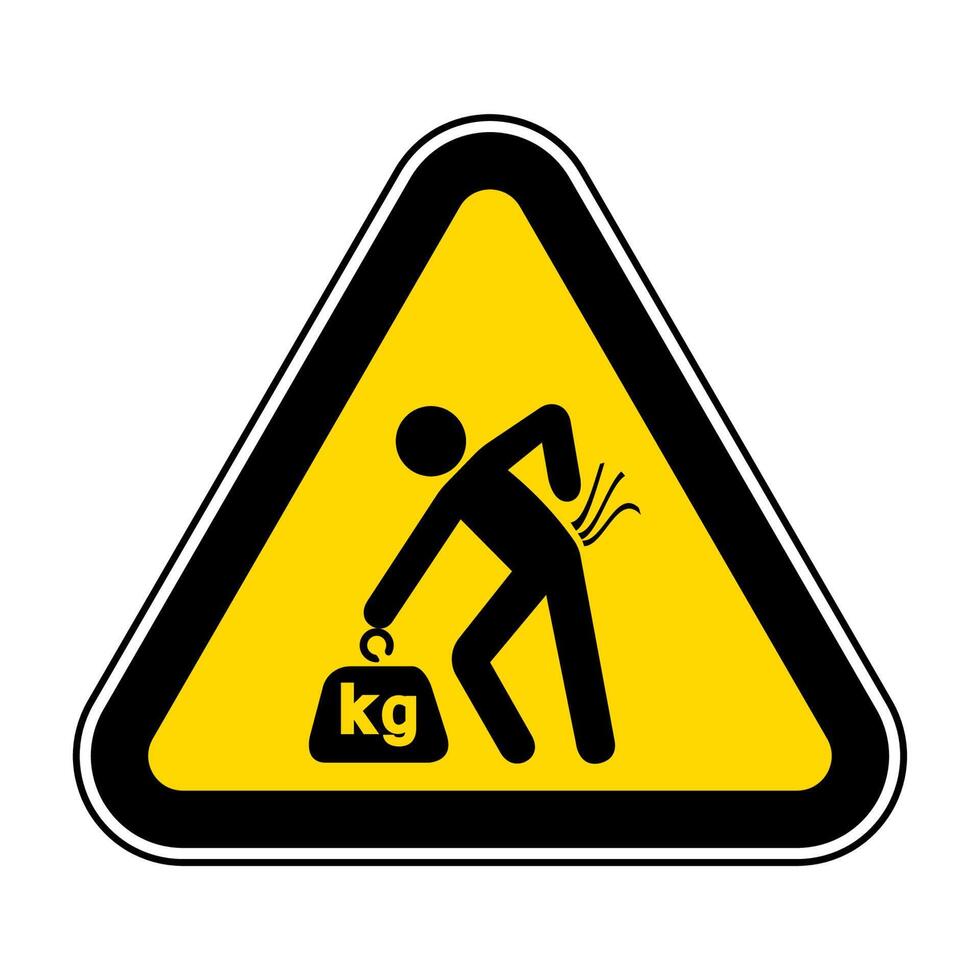 Lifting Hazard May Result In Injury See Safety Manual For Lifting Instructions vector