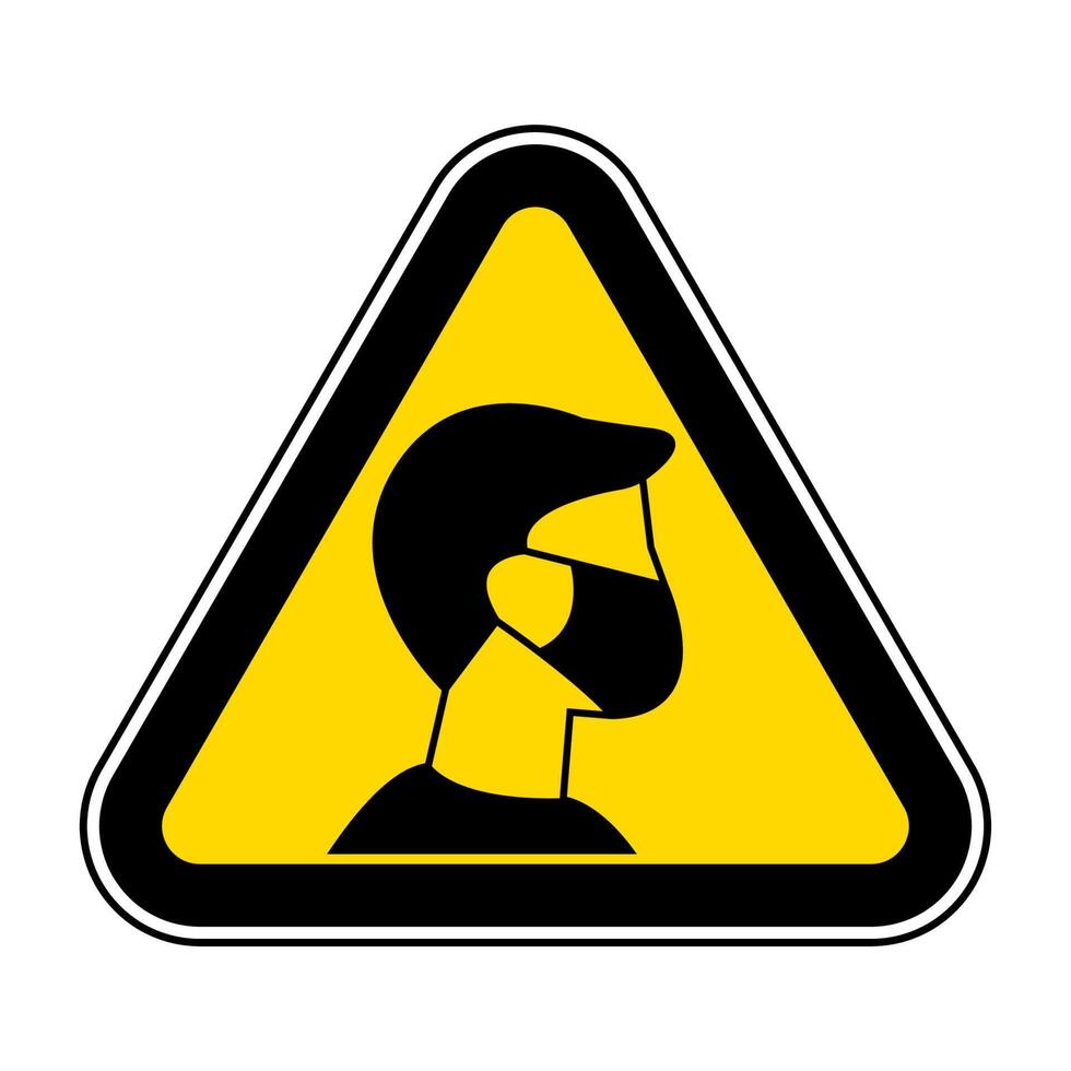 Caution For Your Safety And Others Mask At All Times vector