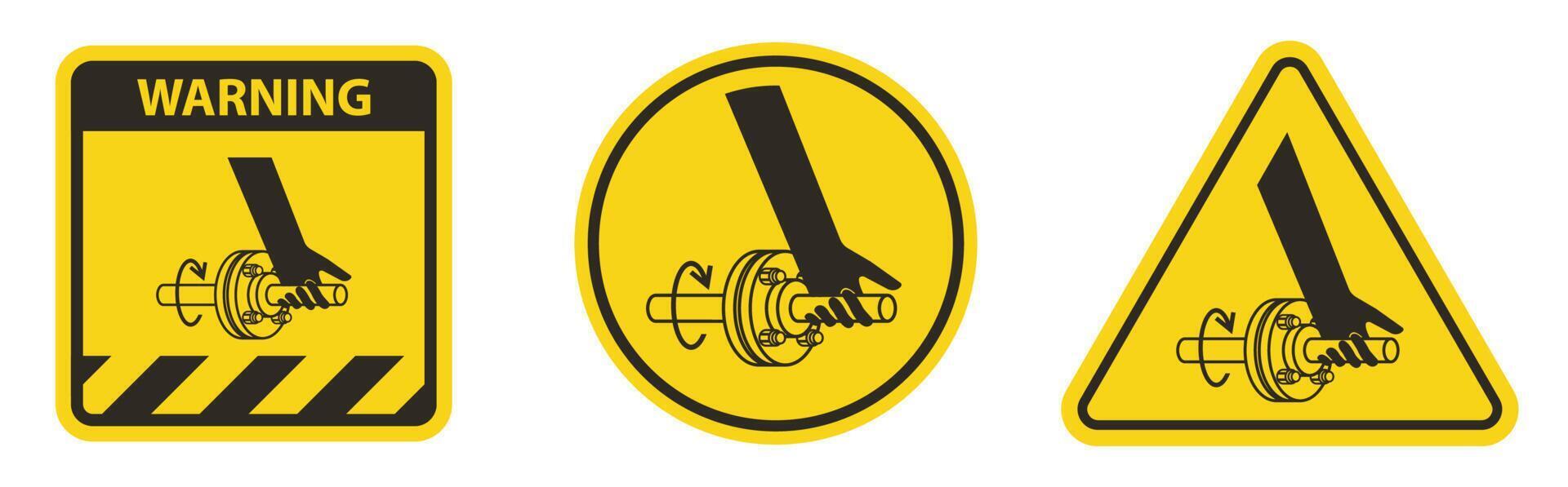 Entanglement Of Hand Rotating Shaft Symbol Sign Isolate On White Background,Vector Illustration EPS.10 vector