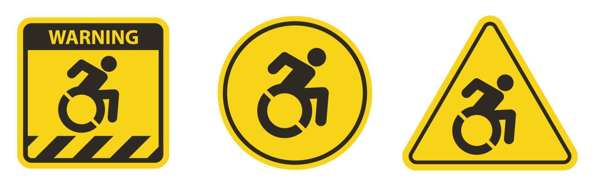 Accessible Parking Sign On White Background vector