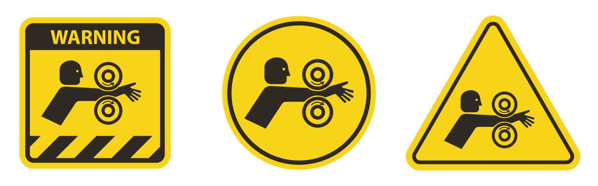 Arm Entangle Rollers Right Symbol Sign Isolate On White Background,Vector Illustration EPS.10 vector