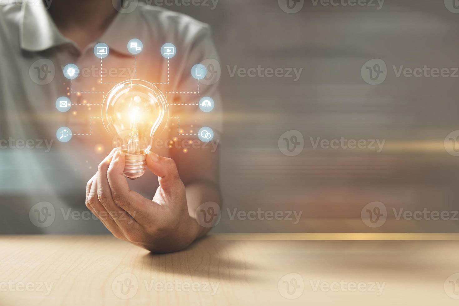 Iot internet of things social network digital marketing business and technology concept photo