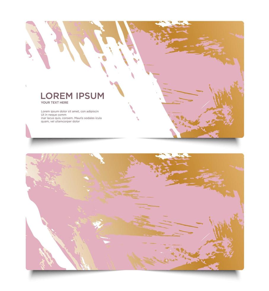abstract business card template vector