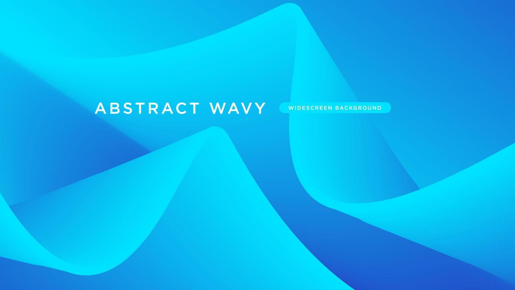 abstract blue wavy background vector