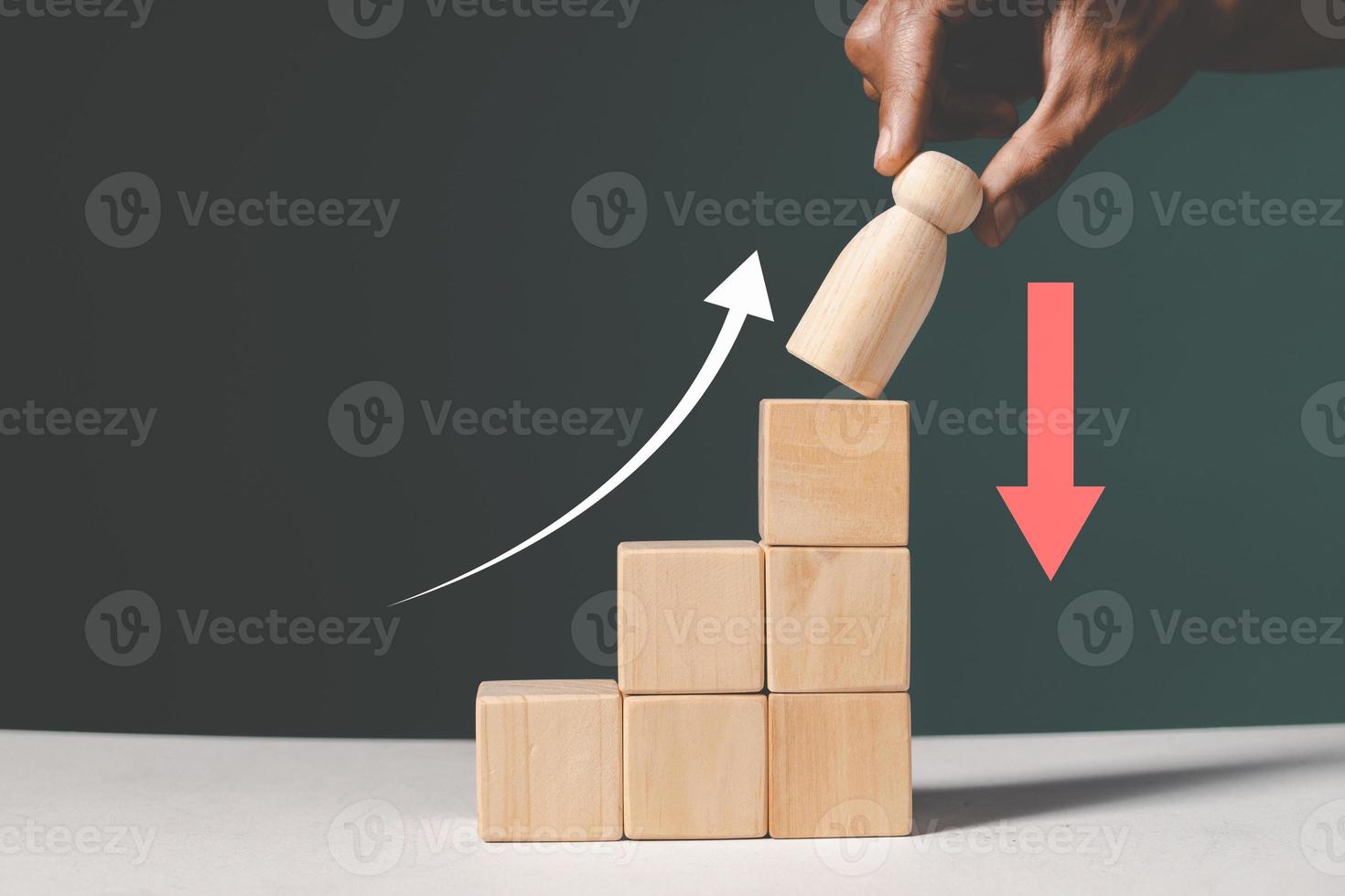Unsuccessful business team leader being fired concept. photo