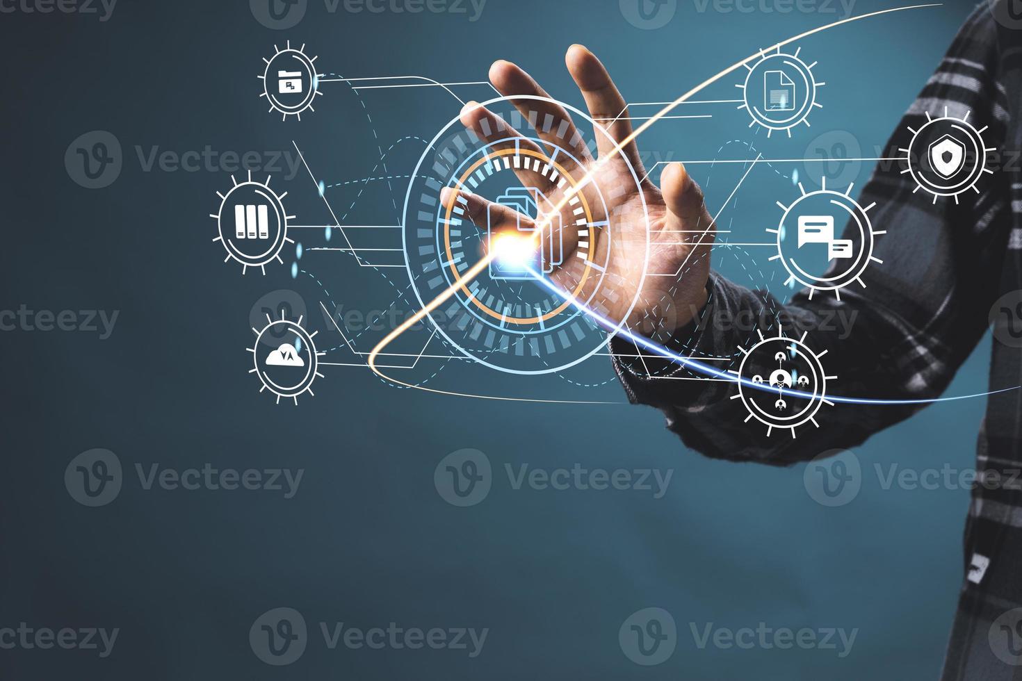 Document Management Data System Business Internet Technology Concept. photo