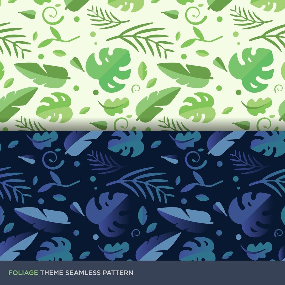 Tropical leaf seamless pattern vector