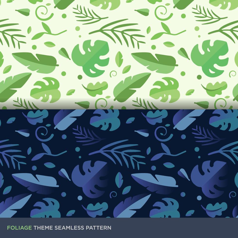 Tropical leaf seamless pattern vector