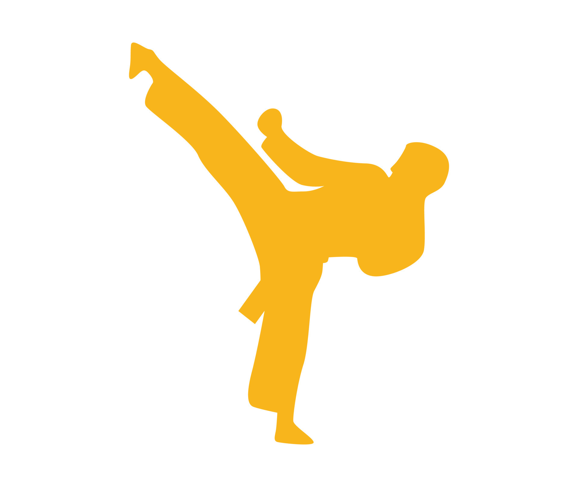 vector design, illustration, icon or symbol of martial arts 8353543