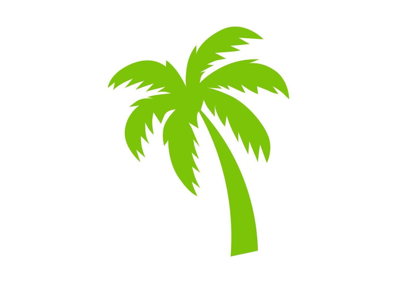 coconut tree shape icon or symbol design vector