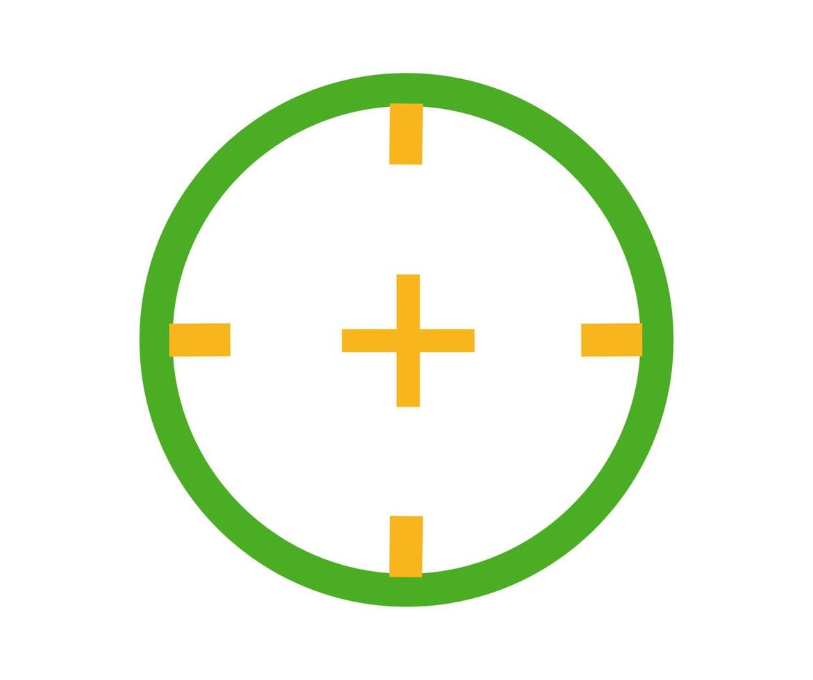 vector design, illustration, icon or symbol of target shape