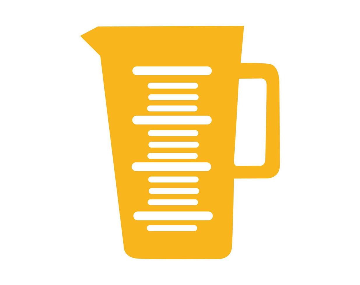 design of a measuring cup icon or symbol vector