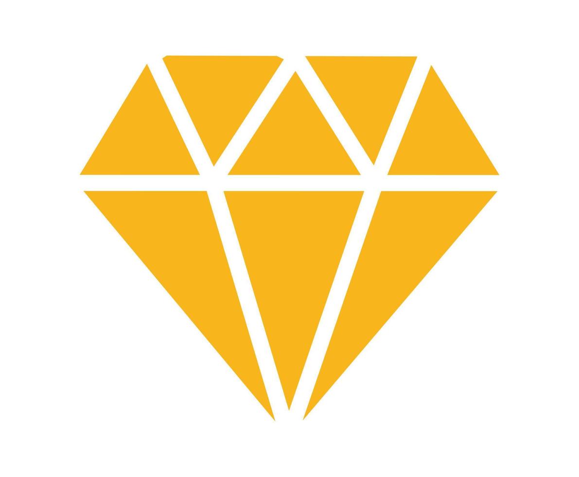 icono de forma de diamante o diseño de símbolo vector