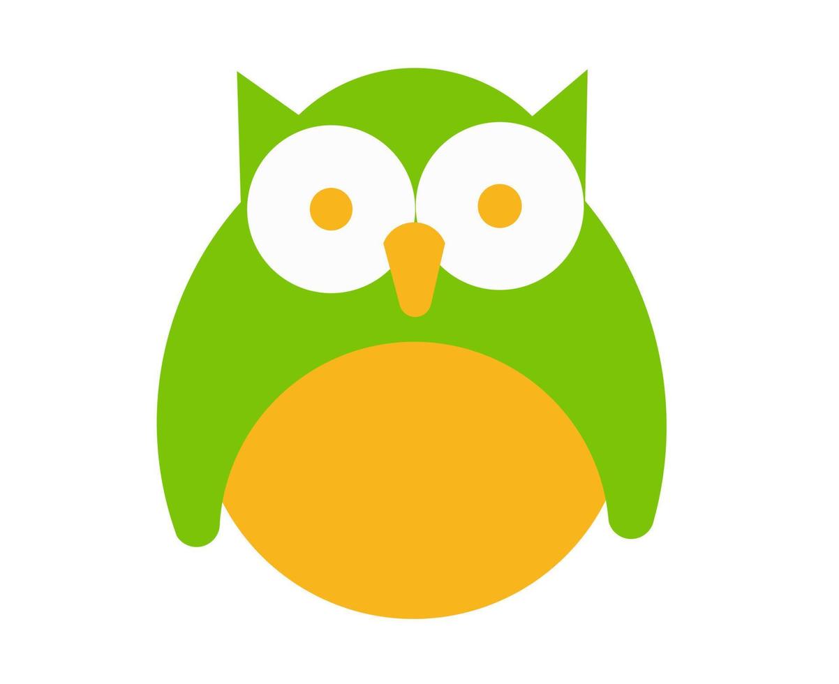 vector design owl shape icon