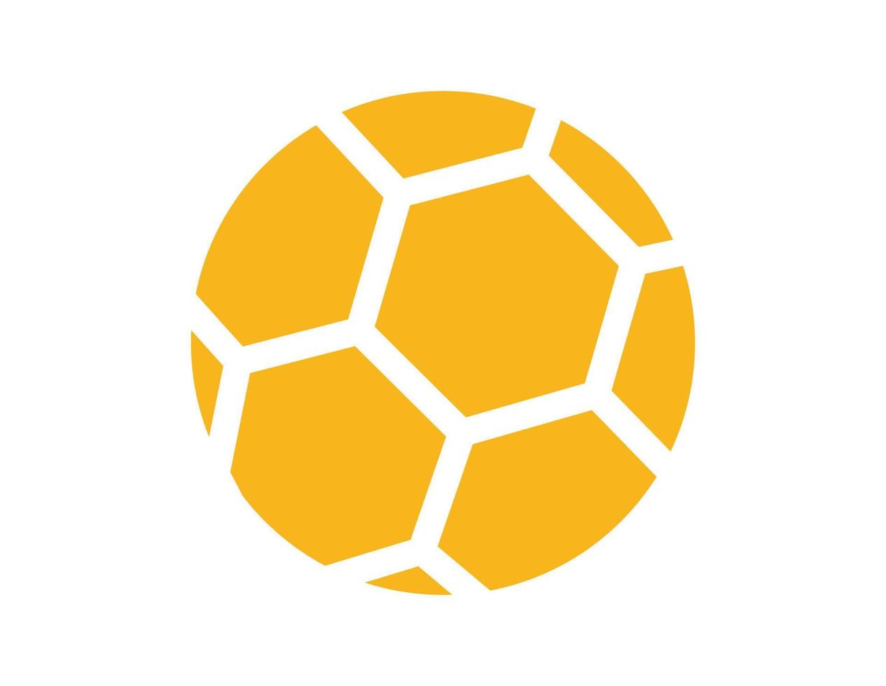 diseño vectorial, icono de forma de fútbol vector